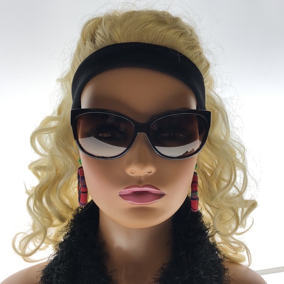 Oscar DeLa Renta Cat Eye Tortoise Shell Frame Gold Thin Arm Tan Tint - Picture 7 of 8